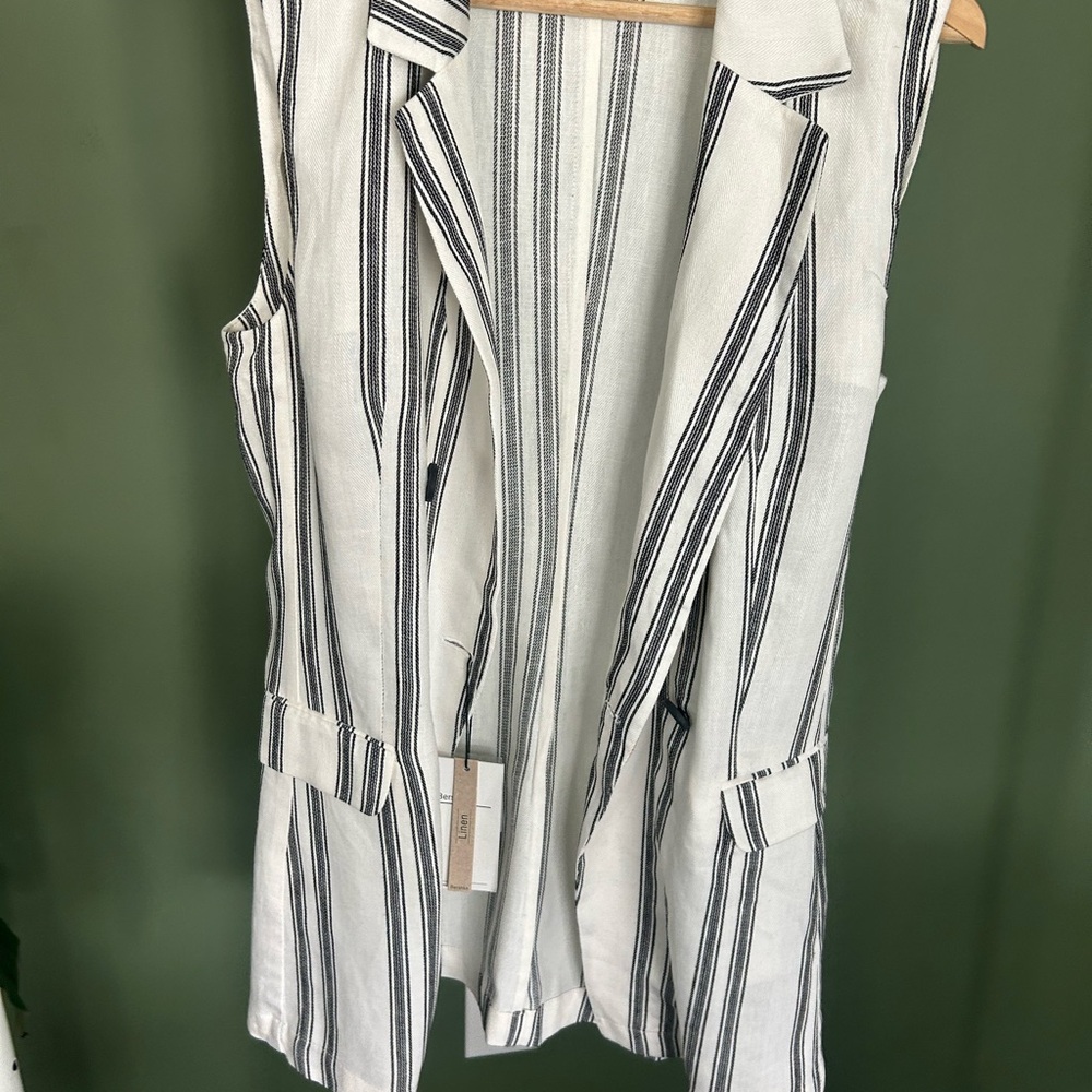 Striped Sleeveless Vest